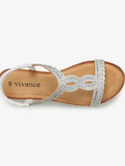 Sandales avec détails brillants tendance