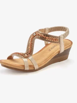Sandales avec détails brillants tendance