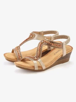 Sandales avec détails brillants tendance