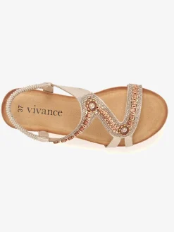 Sandales avec détails brillants tendance