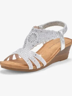 Sandales avec détails brillants tendance