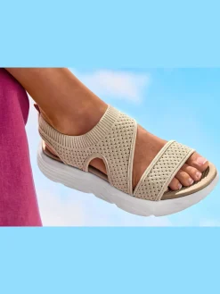 Sandales chaussures en textile, chaussures en tissu – légères et aérées – idéales pour l'été