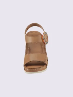 Sandales cuir nappa de vache