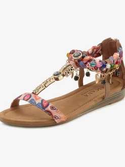 Sandales différents éléments décoratifs pour une allure, sophistiquée et raffinée