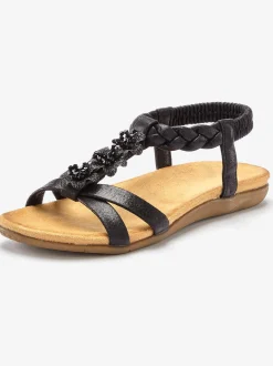 Sandales empiècement extensible et brides élastiques pour un confort optimal