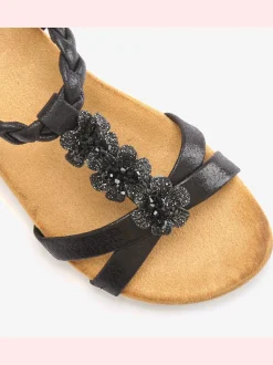 Sandales empiècement extensible et brides élastiques pour un confort optimal