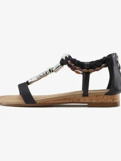 Sandales éléments décoratifs tendance et petit talon compensé confortable
