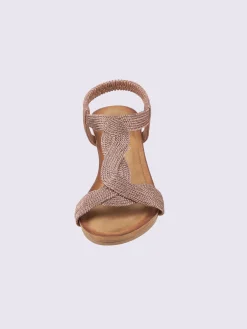 Sandales matière textile agréable à porter