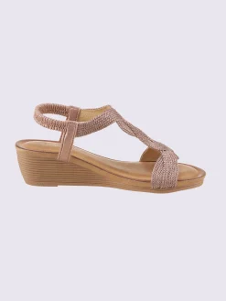 Sandales matière textile agréable à porter