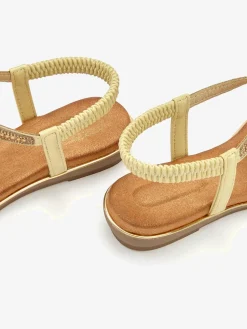 Sandales petites pierres décoratives pour une allure sophistiquée et raffinée