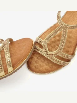 Sandales petites pierres décoratives pour une allure sophistiquée et raffinée