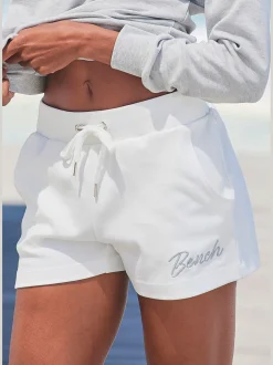Short décontracté short, ceinture élastique à coulisse