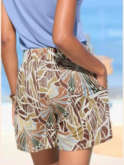 Short de plage ceinture élastique confortable