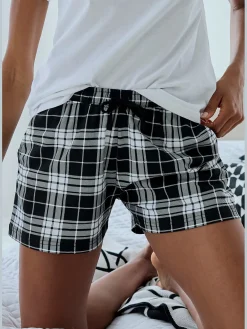Short de pyjama short à motifs