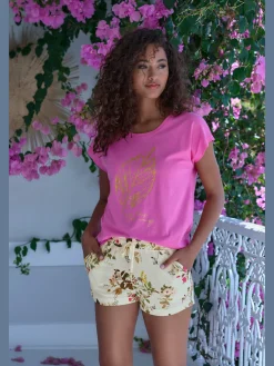 Short de pyjama short avec poches fendues