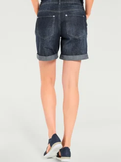 Short en jean coupe droite