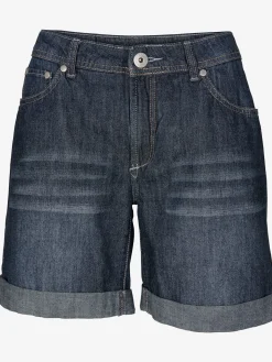 Short en jean coupe droite