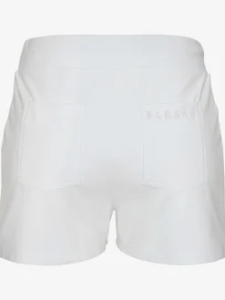 Short en matière sweat large ceinture et coulisse