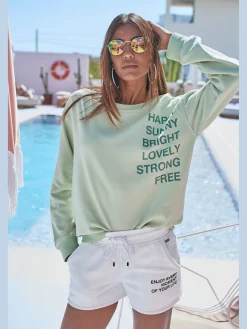 Short en matière sweat short sweat effet délavé