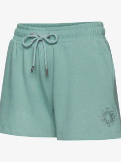 Short en matière sweat short sweat avec ruban à coulisse élastique