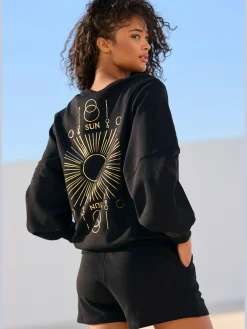 Short en matière sweat short sweat avec ruban à coulisse élastique