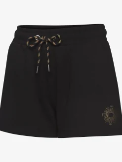 Short en matière sweat short sweat avec ruban à coulisse élastique
