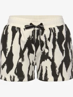Short en matière sweat short molletonné confortable avec imprimé sur toute la surface