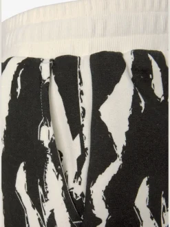 Short en matière sweat short molletonné confortable avec imprimé sur toute la surface