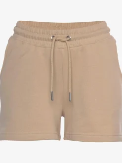 Short en matière sweat short avec ceinture à coulisse élastique