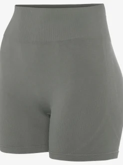 Short technique short sans coutures avec structure côtelée et effet moulant