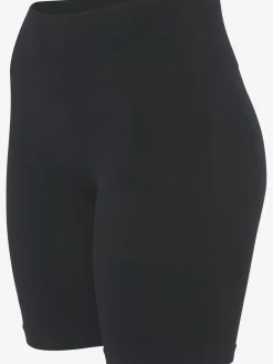 Short technique short sans coutures avec structure côtelée et effet moulant
