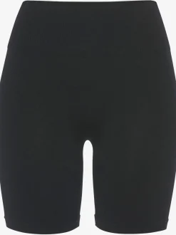 Short technique short sans coutures avec structure côtelée et effet moulant