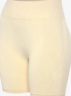 Short technique short sans coutures avec structure côtelée et effet moulant