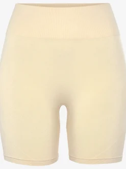 Short technique short sans coutures avec structure côtelée et effet moulant