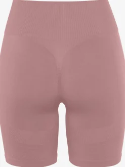 Short technique short sans coutures avec structure côtelée et effet moulant