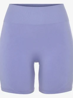 Short technique short sans coutures avec structure côtelée et effet moulant