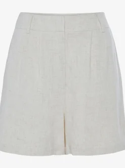 Short tissé glissière et bouton coulissant devant