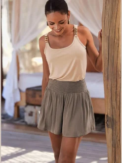 Short tissé short d'été léger