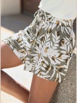 Shorts ceinture élastique douce avec cordon