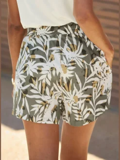 Shorts ceinture élastique douce avec cordon