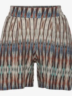 Shorts large ceinture lisse devant