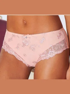 Slip avec dentelle brodée
