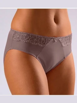 Slip confortable avec élégant empiècement dentelle