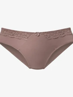 Slip confortable avec élégant empiècement dentelle