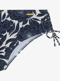 Slip de bain imprimé floral tendance contrasté