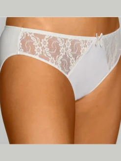 Slip dentelle jacquard
