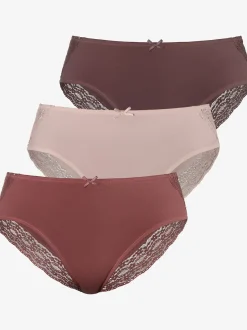 Slips jazz joli dégradé de dentelle des côtés vers l'arrière