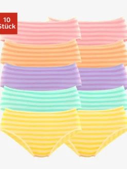 Slips jazz lot de 10 panties pratiques