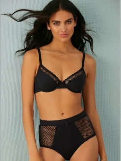 Slips slip féminin taille haute en coton biologique