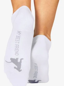Socquettes motif de pattes doux sous la semelle